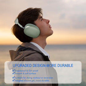 G GVOEARS protein leather ear pads feel soft and sweatproof.