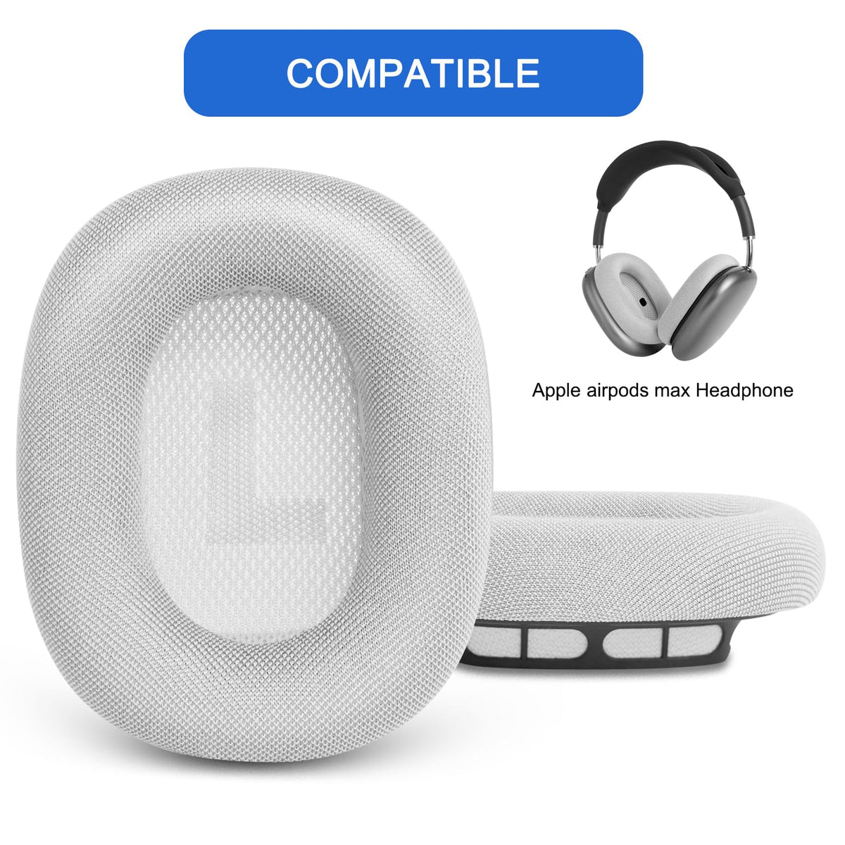 GGVOEARS replacement cups with mesh fabric mimic original feel and durability.