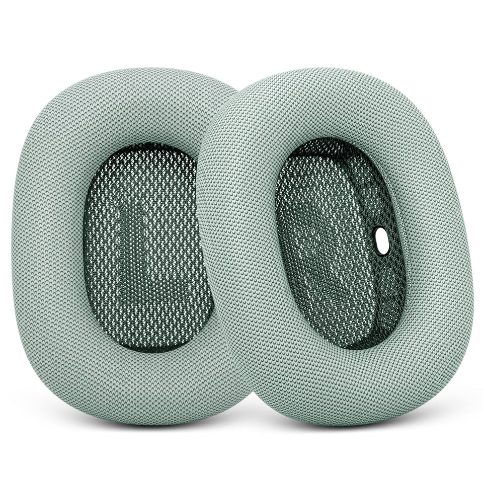 G GVOEARS replacement ear cushions for AirPods Max in green offer a refreshed, comfortable seal.
