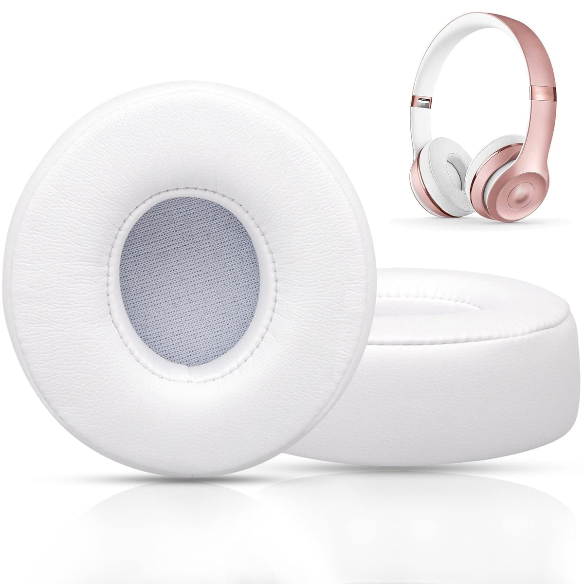 GGVOEARS Beats Solo 3 replacement ear pad close-up with memory foam for comfort