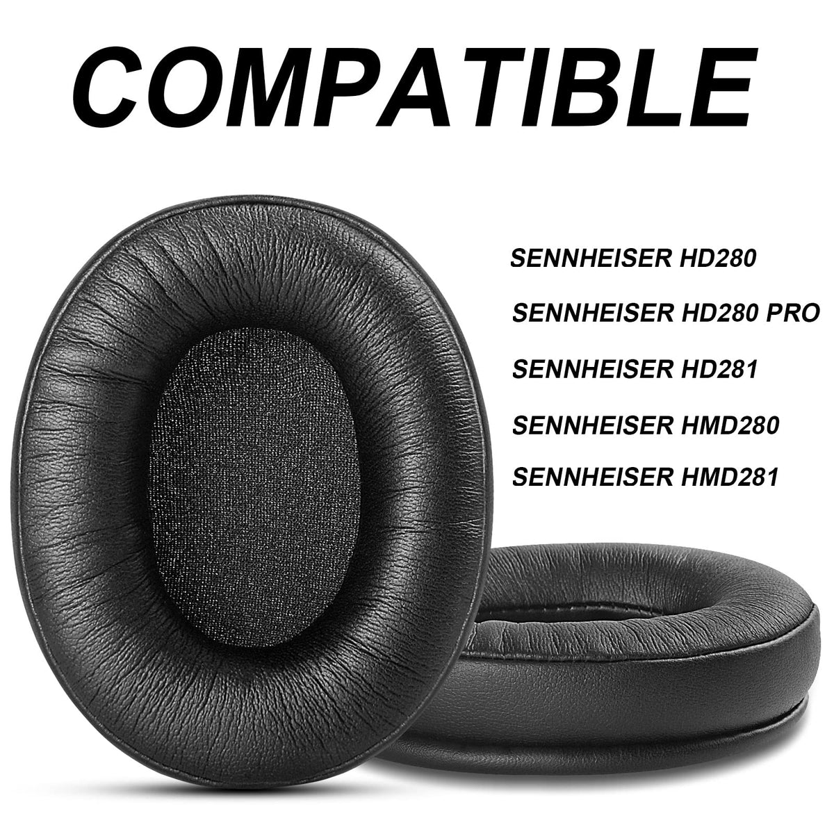 G GVOEARS earpads installation demo showing easy snap-on replacement for HD280.