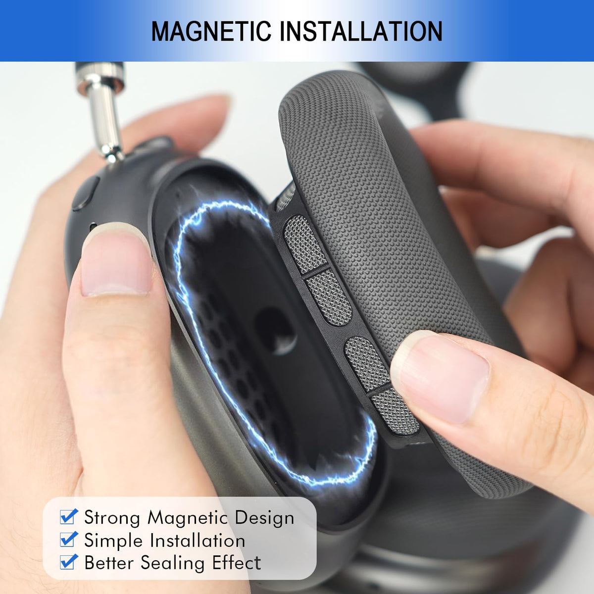 GGVOEARS silicone gel lining enhances durability and comfortable fit.