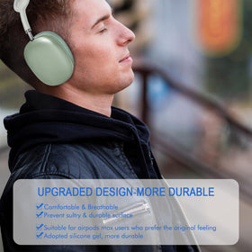 G GVOEARS silicone gel under mesh, green, helps keep ears cool and dry.