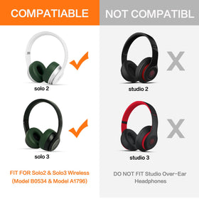 G GVOEARS Solo2/3 earpad side view showing memory foam for pressure relief.
