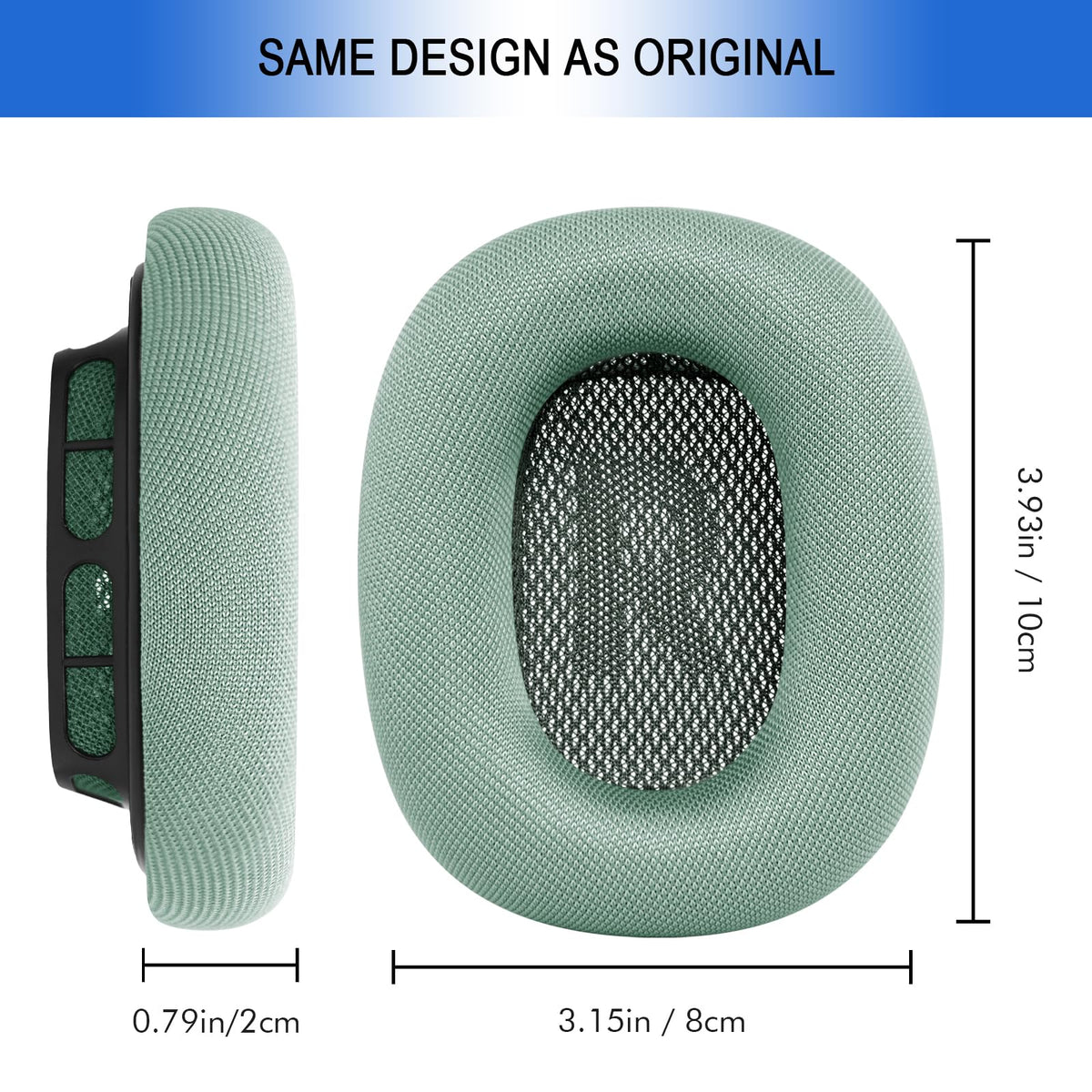 G GVOEARS durable foam ears, green, plush comfort for all-day wear.
