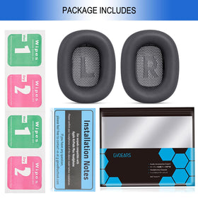 GGVOEARS package includes wipe pads and manual for setup.