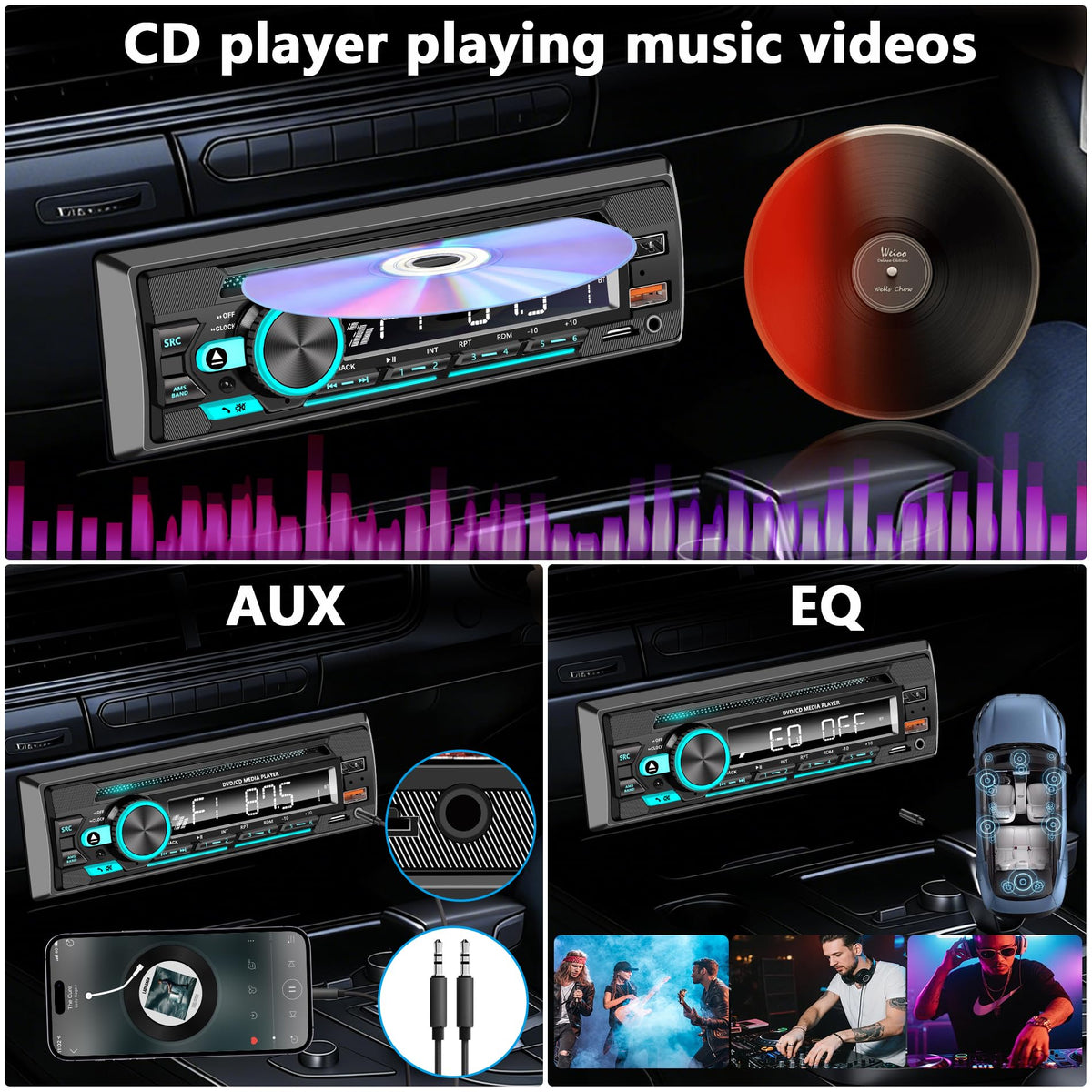 GHIOPMZ car stereo app control to manage playback from your phone.