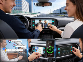 GHIOPMZ unit installed in a classic dash, modernizes older vehicles easily