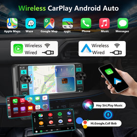 GHIOPMZ touchscreen close-up with clear icons, enhances map and media visibility