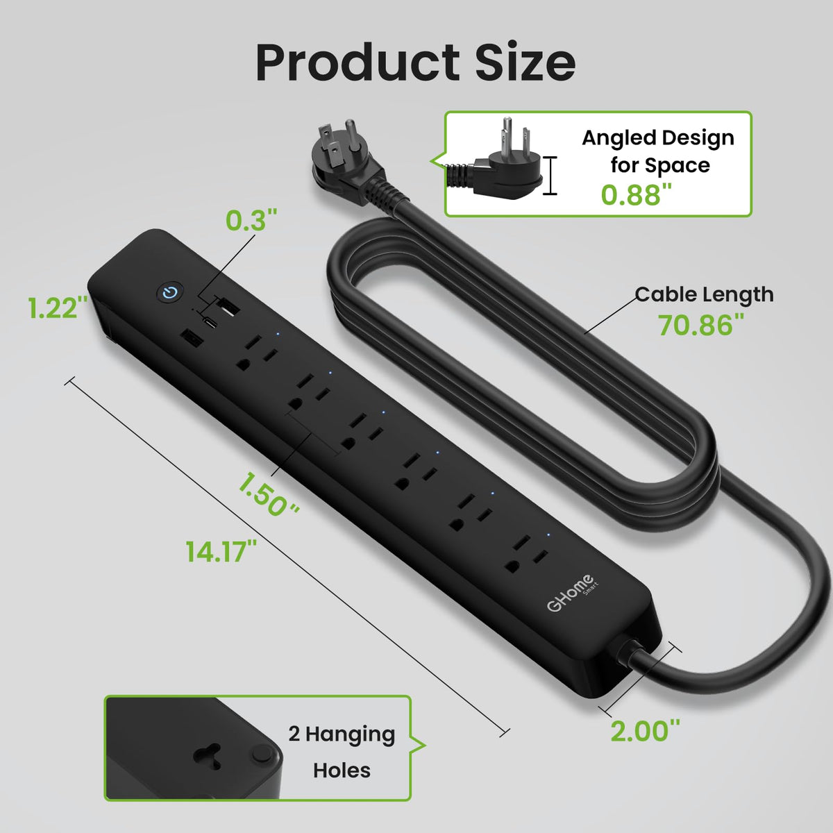 GHome Smart with common objects for scale to show compact footprint