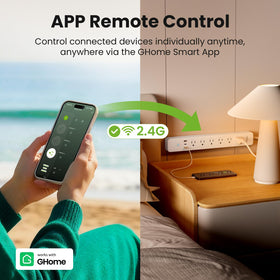 GHome Smart USB ports detail highlighting 30W fast charging convenience