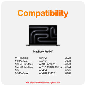 GHOSTVIEW compatible with 2021 MacBook Pro 14 for versatile protection