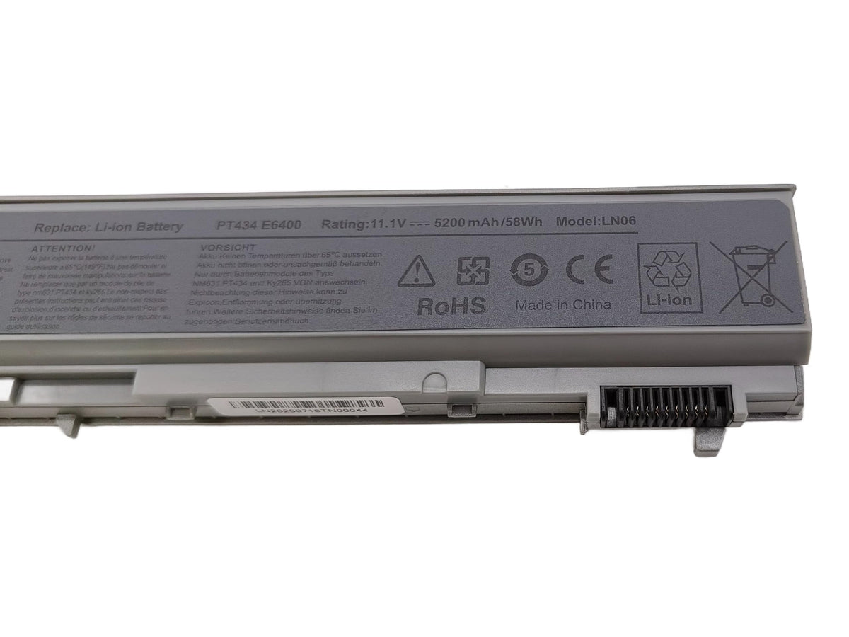 GHU 58Wh 6-cell battery for Dell Precision M4400/M4500, steady charge.