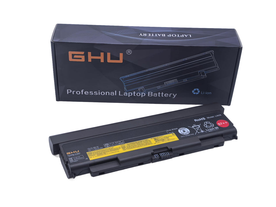 GHU replacement battery front packaging showing model and benefit of longer runtime