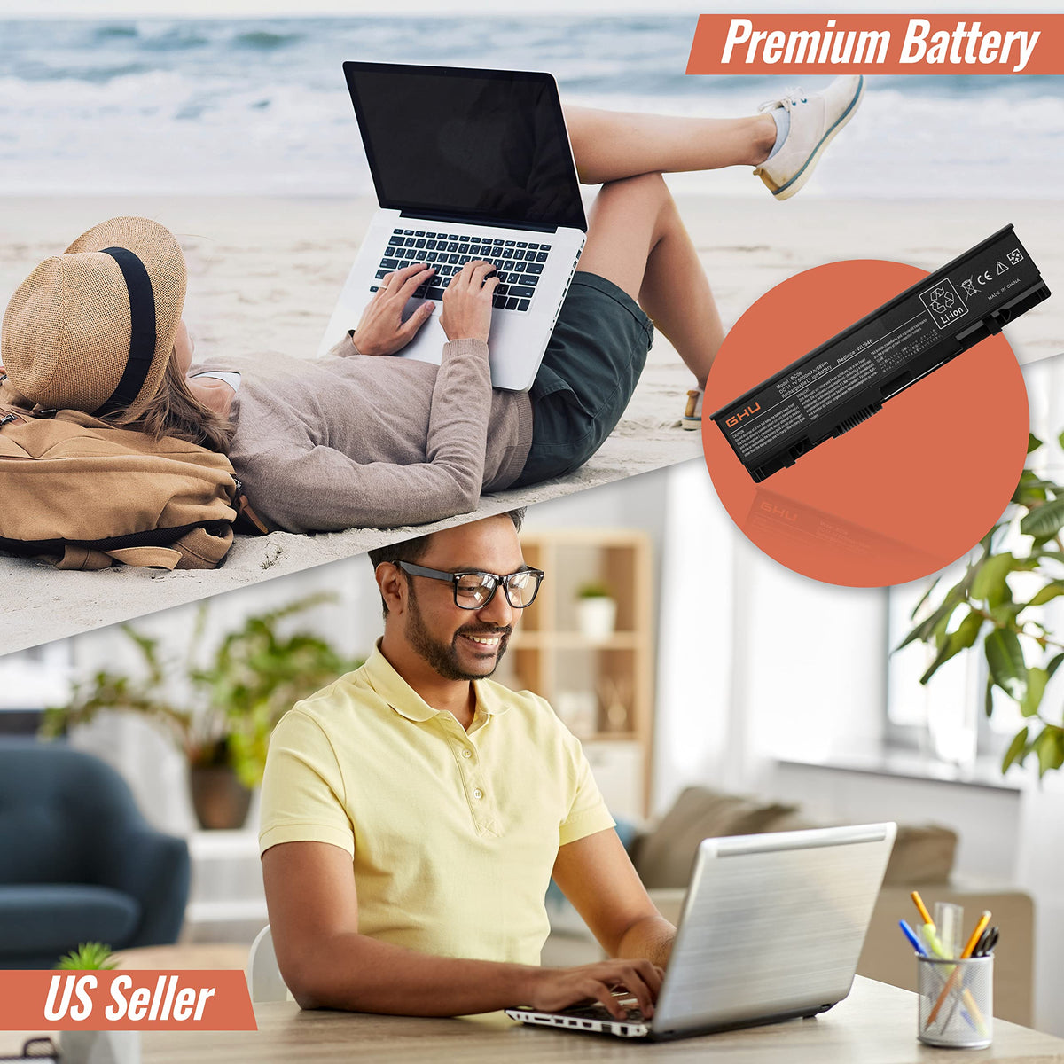 GHU PP33L PP39L compatible battery for Dell Studio