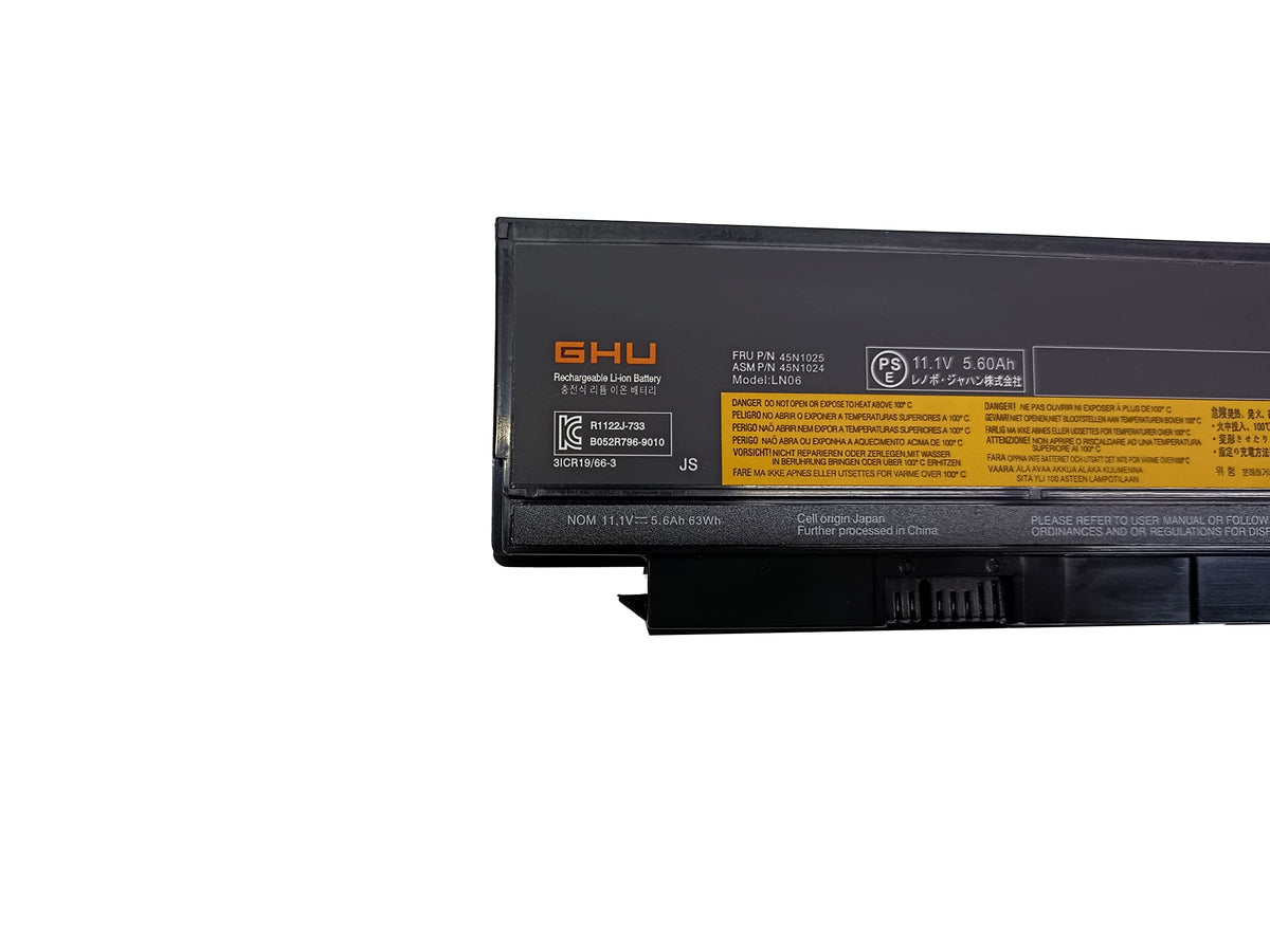 GHU battery side profile with connector visible for secure installation