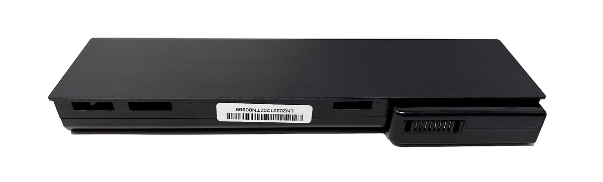 GHU battery next to ruler to show compact 9-cell size and easy replacement