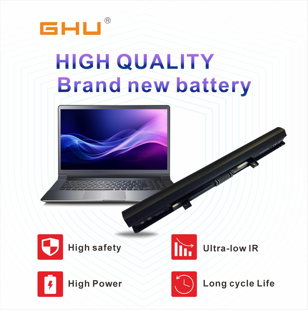 GHU brand-new battery pack ready for quick installation
