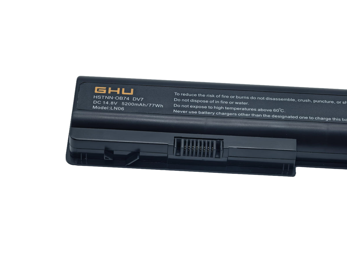 GHU cell assembly side profile highlighting high-capacity 77Wh construction benefit
