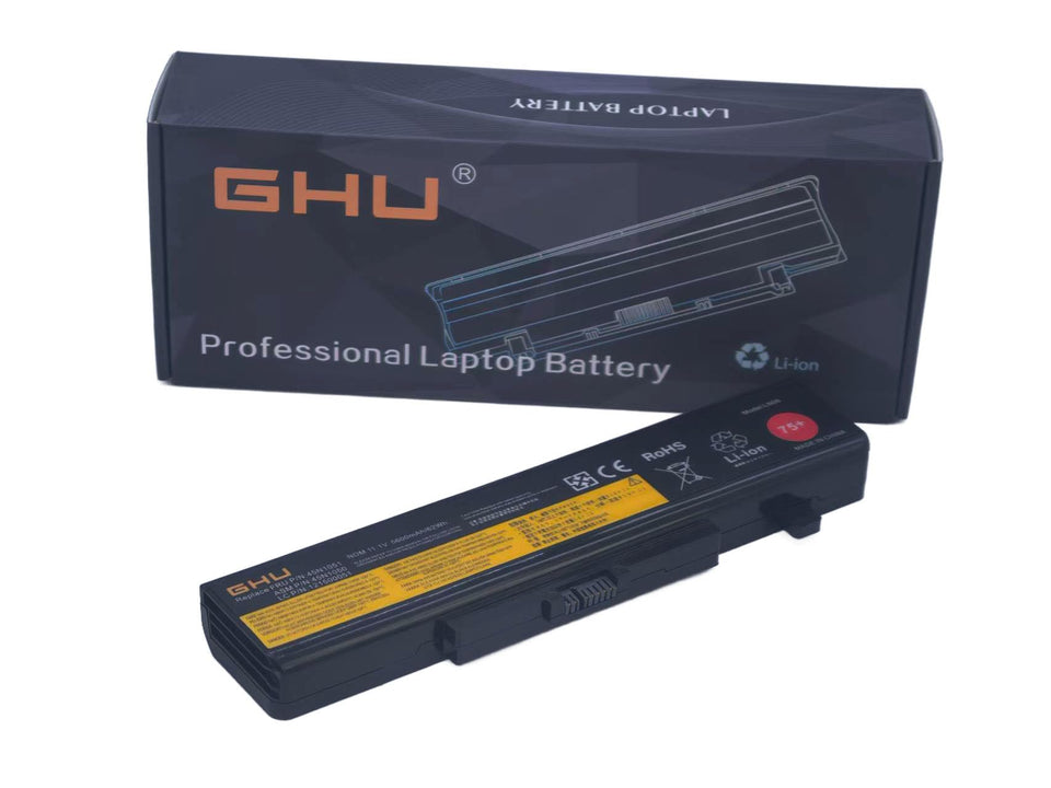 GHU front view of replacement 58Wh battery showing fit and model list benefits