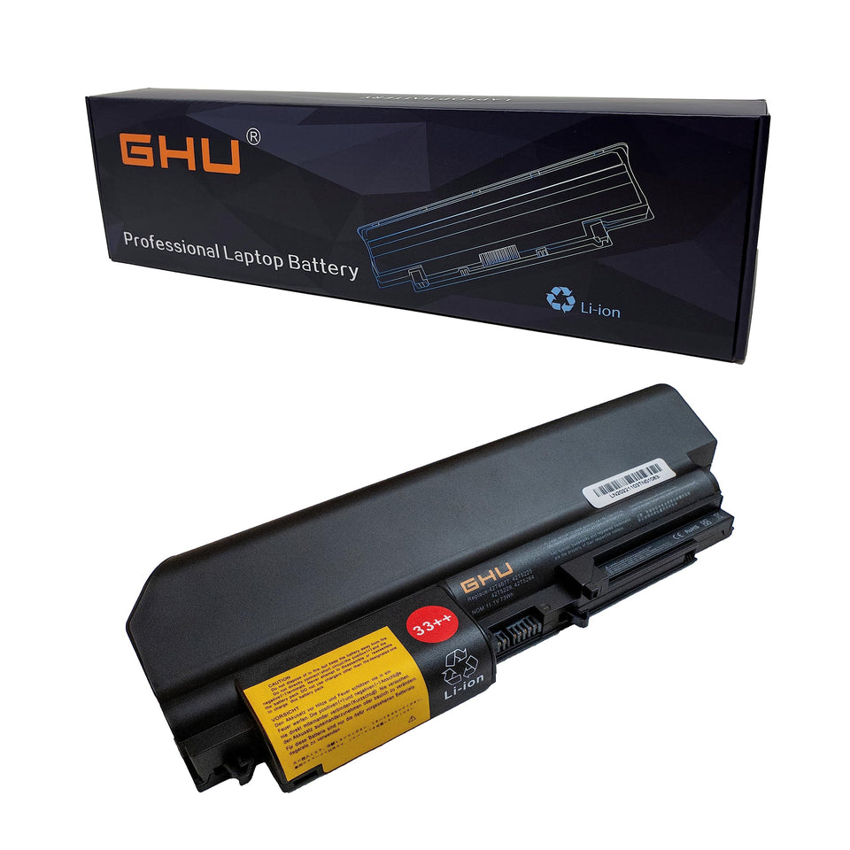 GHU front view of replacement battery showing model and clean fit for quick identification and reliable power
