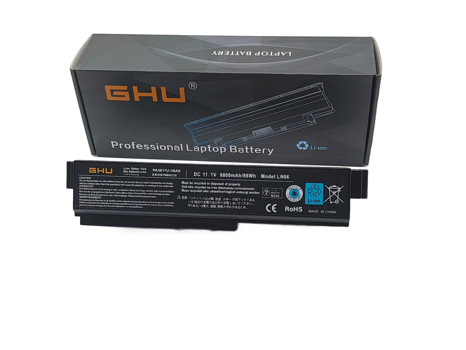 GHU front view of replacement battery showing fit and brand, ensures correct model match