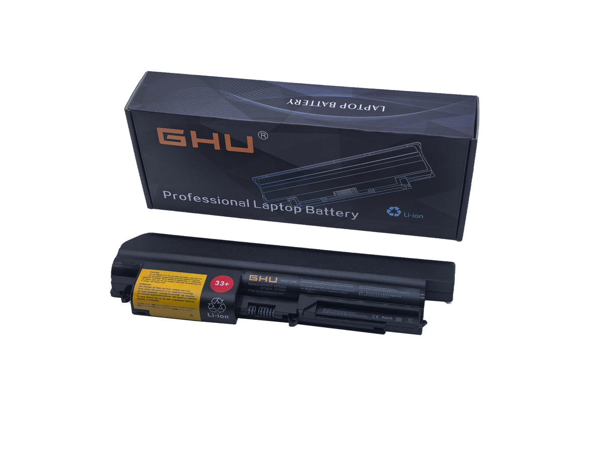 GHU front view of replacement battery showing model and connector, offers reliable power