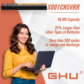 GHU battery installed in a laptop demonstrating quick installation and immediate power