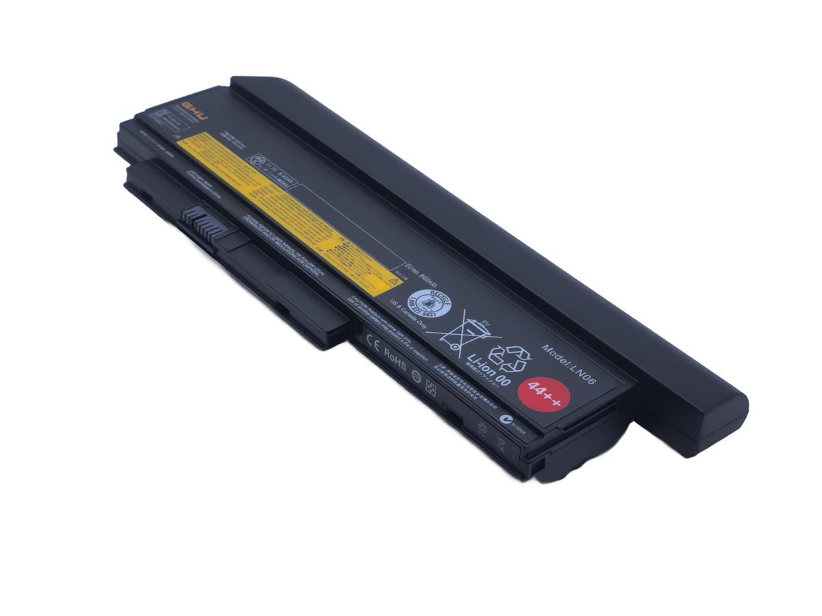 GHU battery installed in ThinkPad X230 bay restoring extended runtime benefit