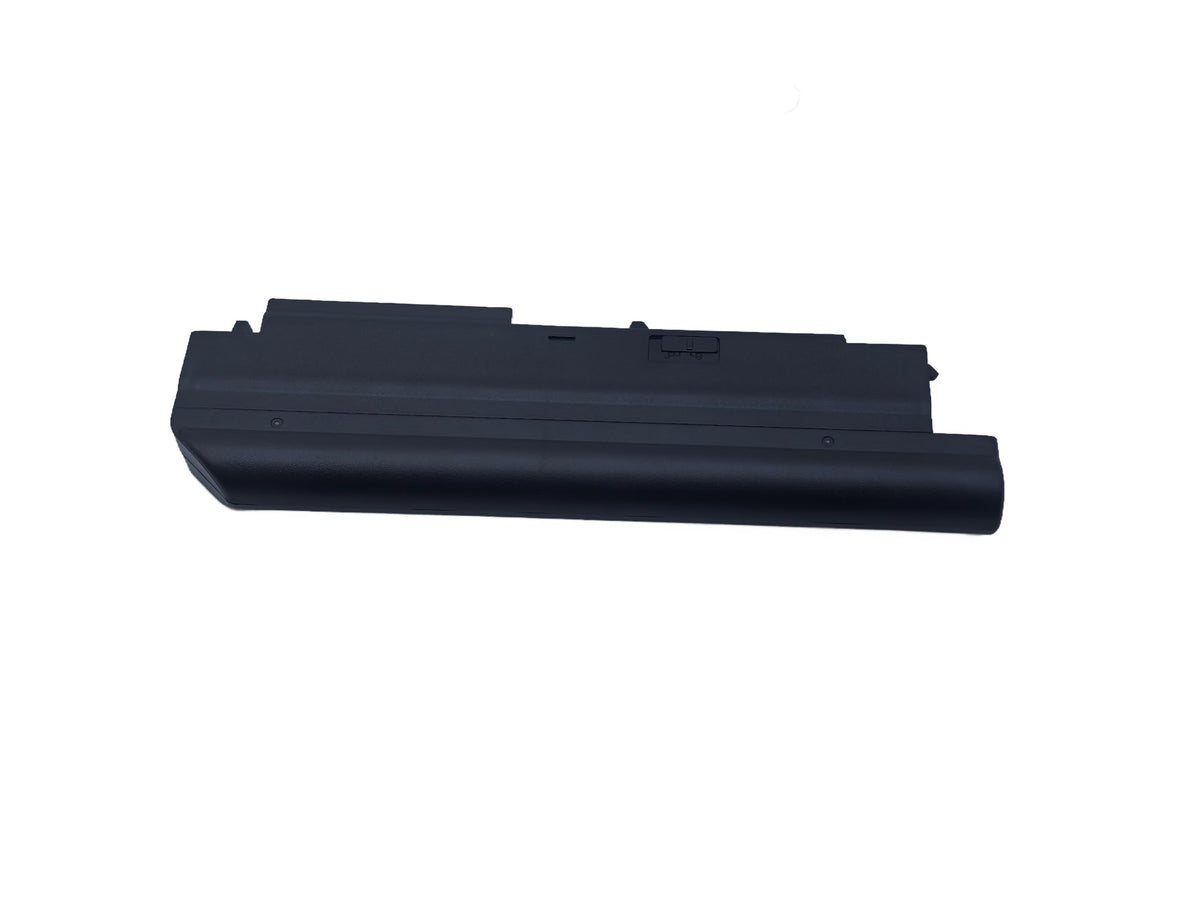 GHU replacement battery beside laptop on desk highlighting reliable portable power