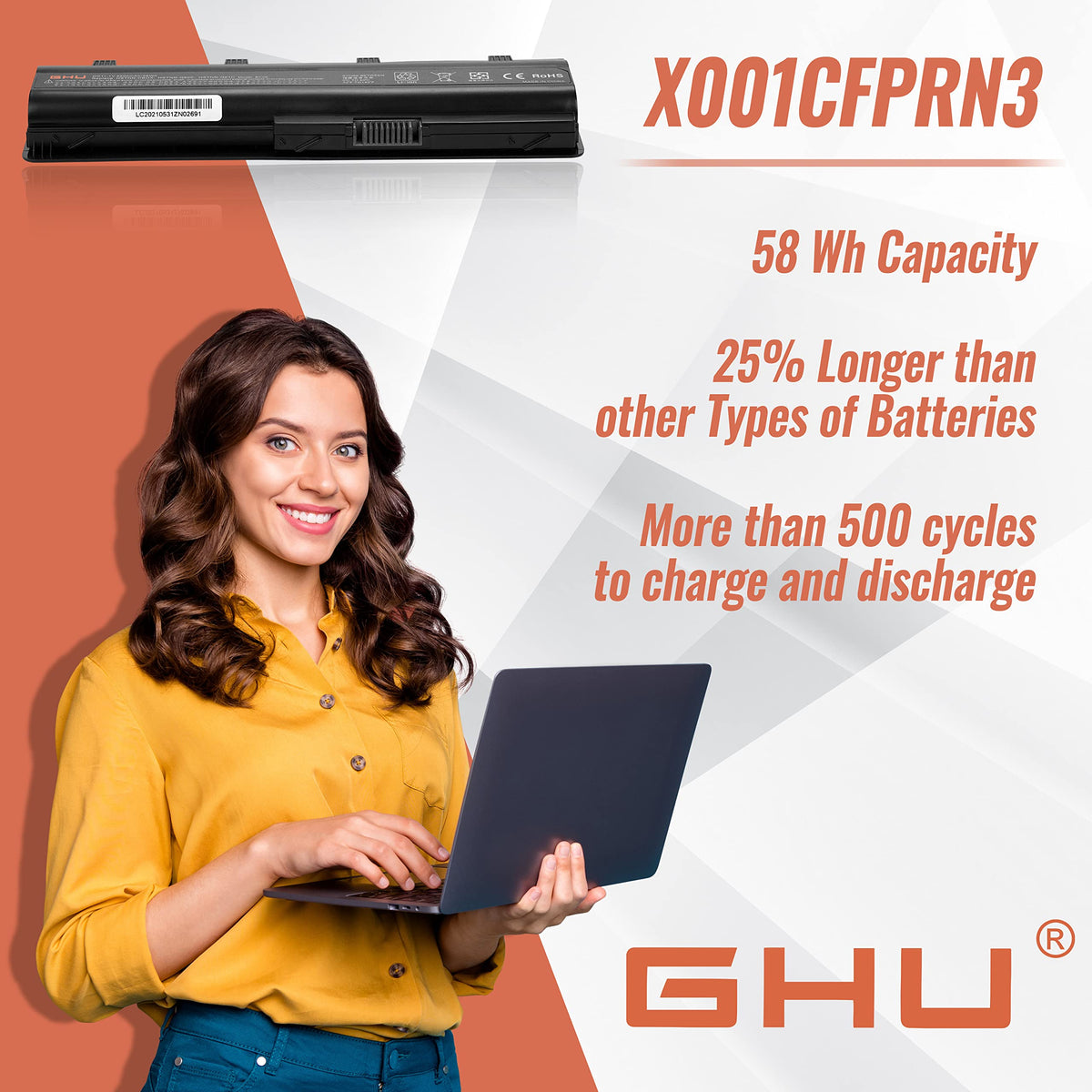 GHU MU06 delivers 3+ hours of runtime under typical use scenarios.