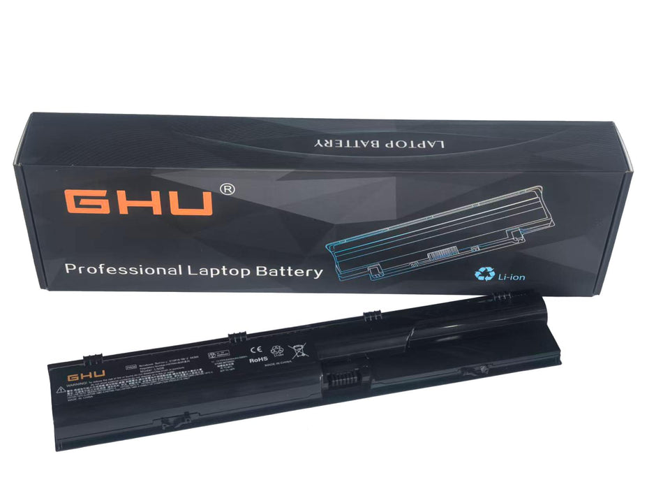 GHU PR06 battery front view highlighting 58Wh capacity for extended ProBook use