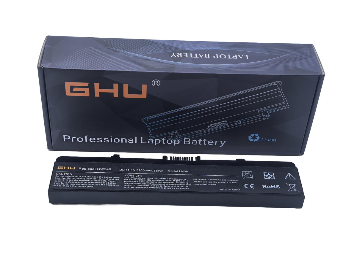 GHU Premium 58Wh battery for Dell Inspiron 1545; on-the-go power ready