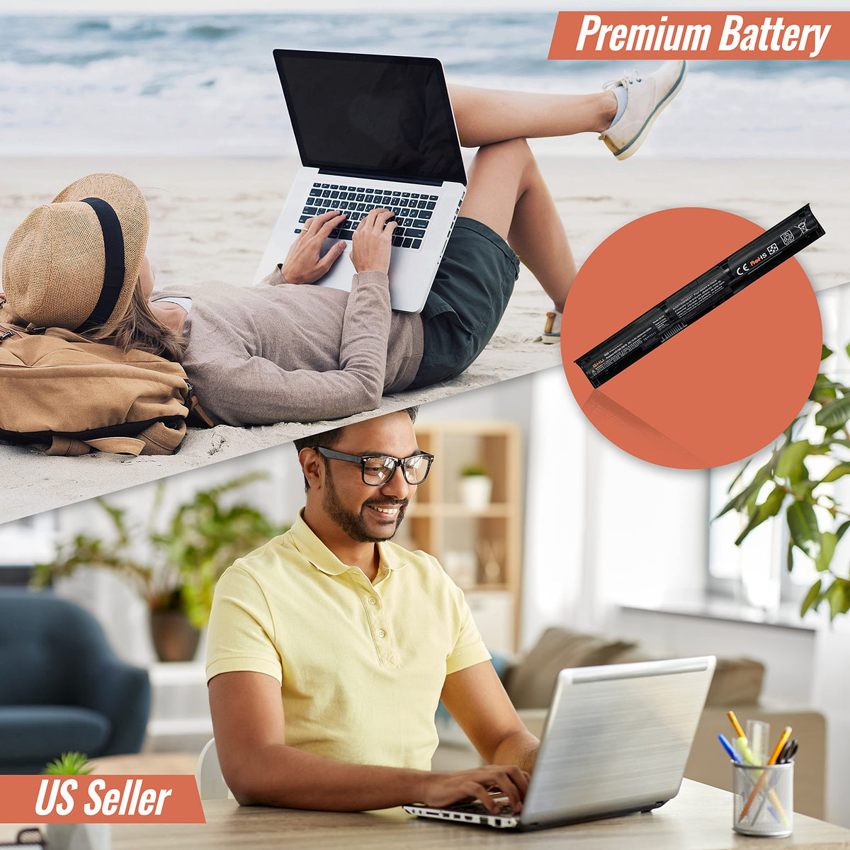 GHU RI04XL 805294-001 compatible battery for ProBook 455 G3 with reliable performance.