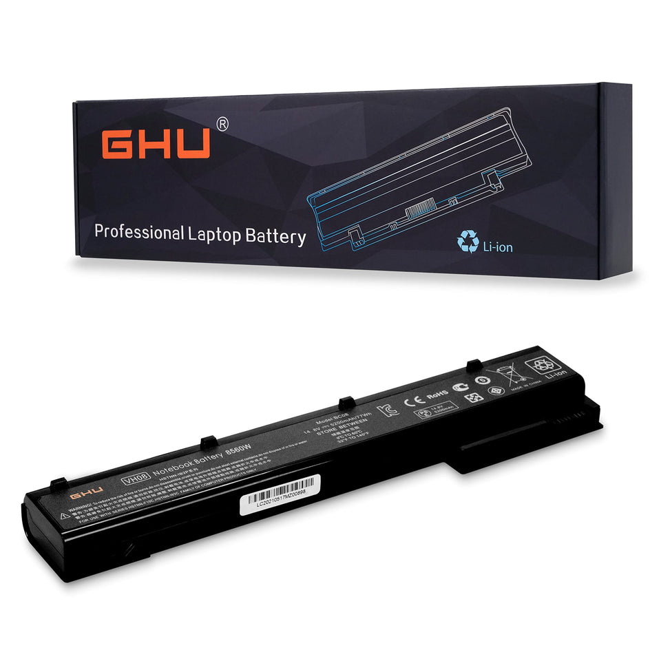 GHU VH08 battery for HP EliteBook 8560W, reliable portable power.