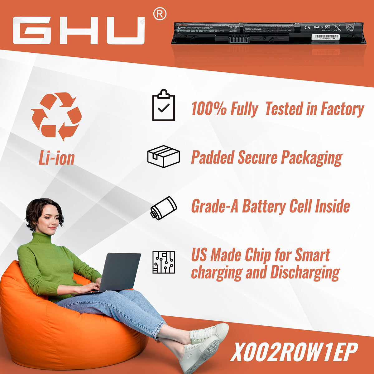 GHU VI04 in HP ProBook slot, plug-and-play replacement