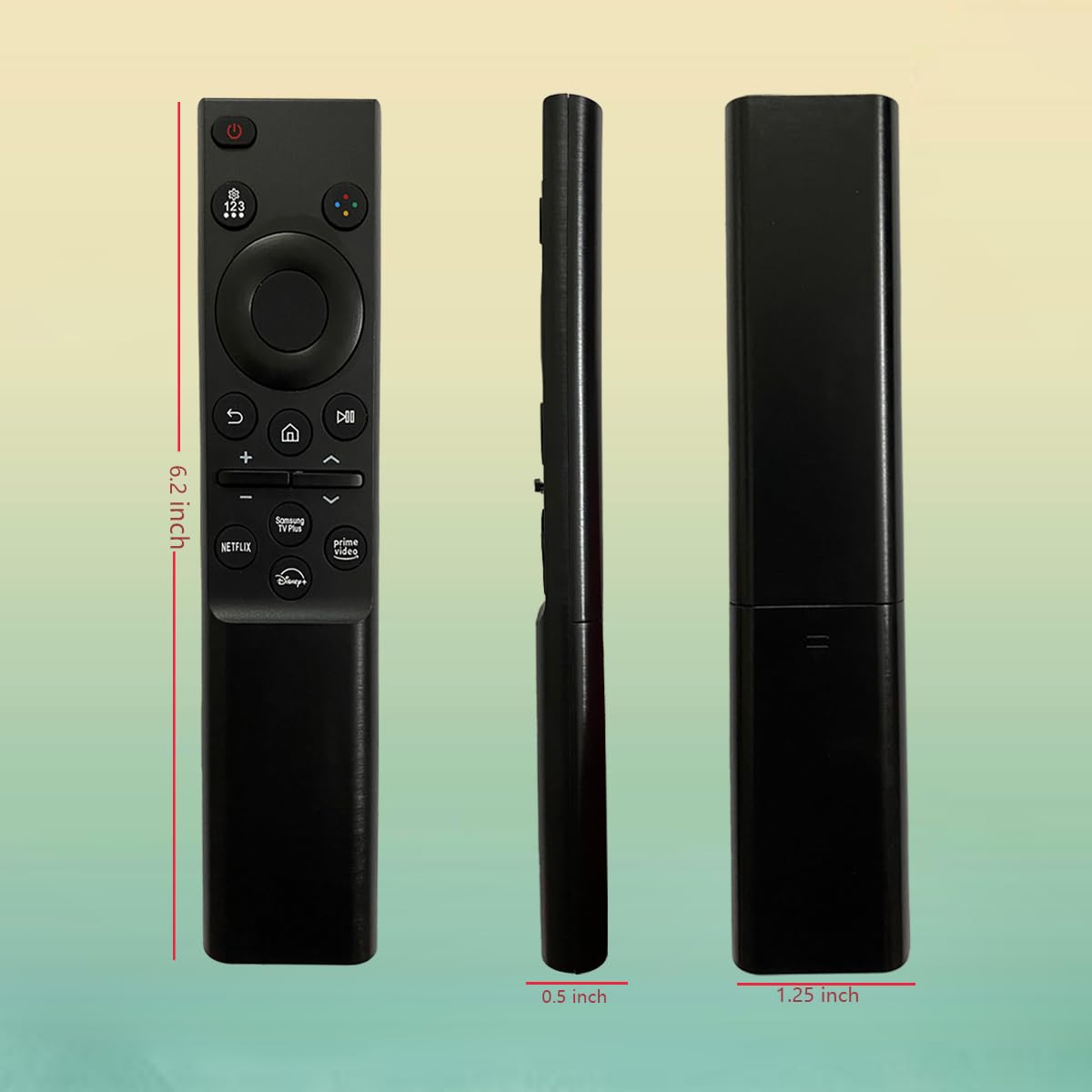 GHUST remote held in hand demonstrating ergonomic grip and comfortable use