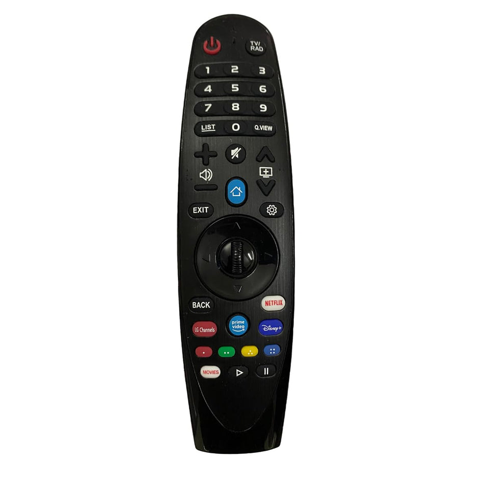 GHUST replacement LG remote, front view, easy-to-use navigation.
