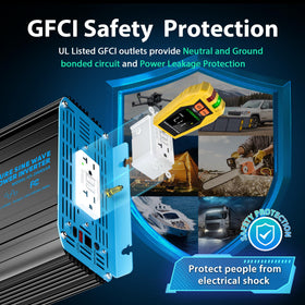 Giandel inverter in RV setting illustrating off-grid power compatibility.