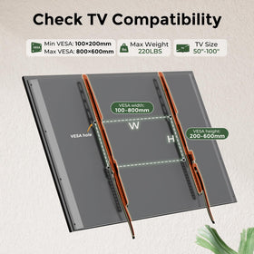Gibbon Mounts fixed TV wall mount no-tilt design for stable viewing