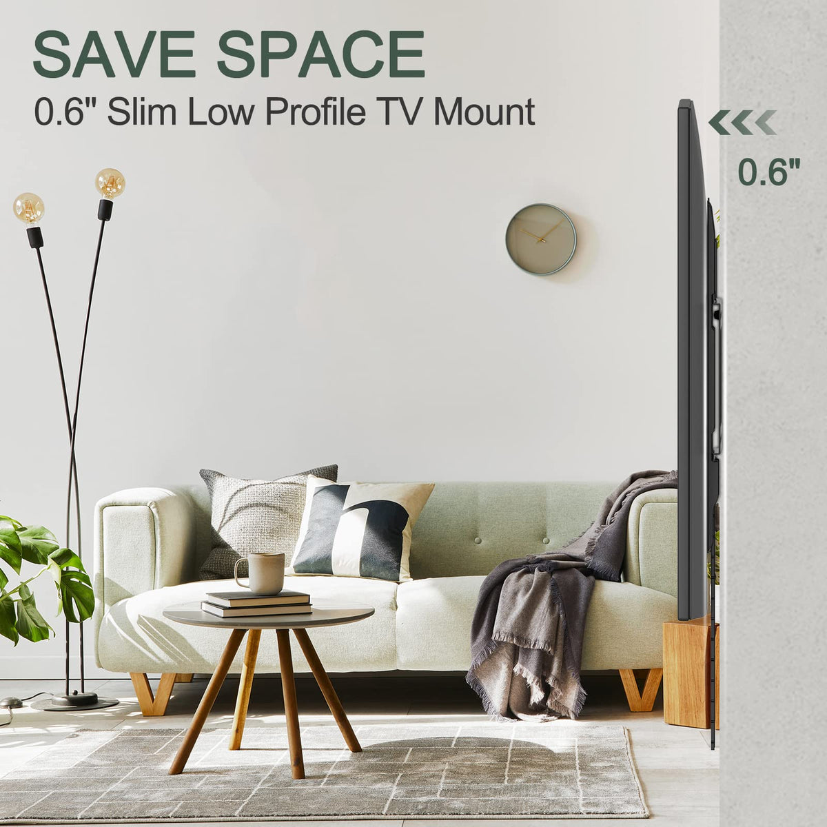 Gibbon Mounts long 24 inch wall plate illustrating multiple stud spacing options