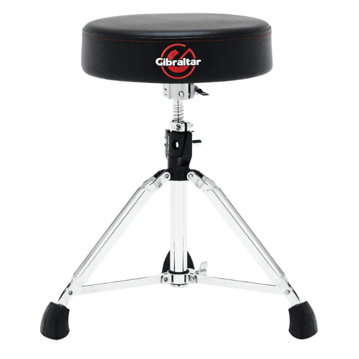 Gibraltar 9608 drum throne with round memory foam seat for lasting practice comfort.