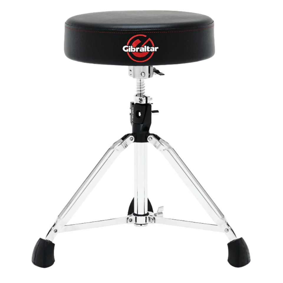 Gibraltar 9608 drum throne with round memory foam seat for lasting practice comfort.
