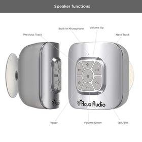 Gideon shower speaker in bathroom setting showcases practical setup and control.