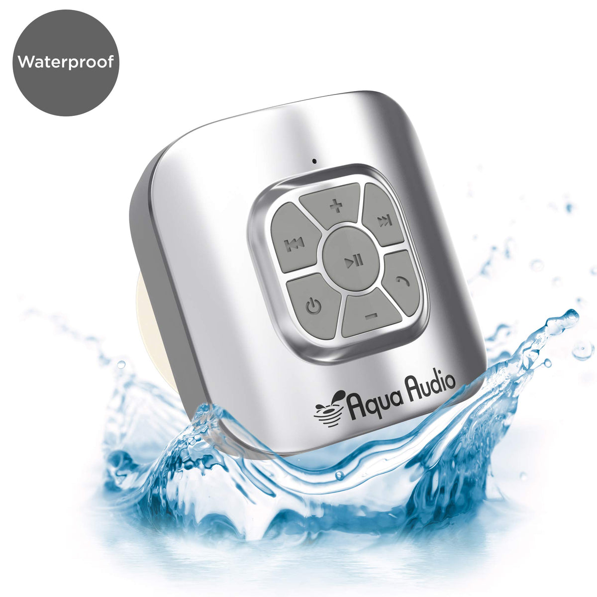 Gideon built-in mic on shower speaker enables hands-free calls.