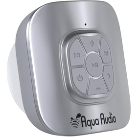 Gideon shower speaker with suction cup for secure shower placement and hands-free use.