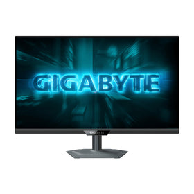 GIGABYTE G27Q20 side view showing height and tilt adjustability.