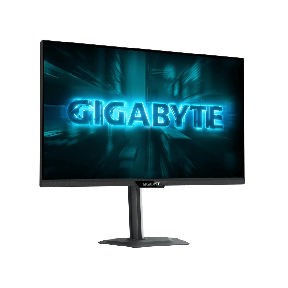 GIGABYTE G27Q20 stand adjustment detail for ergonomic comfort.