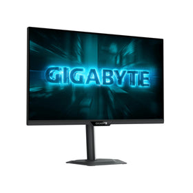GIGABYTE G27Q20 stand adjustment detail for ergonomic comfort.