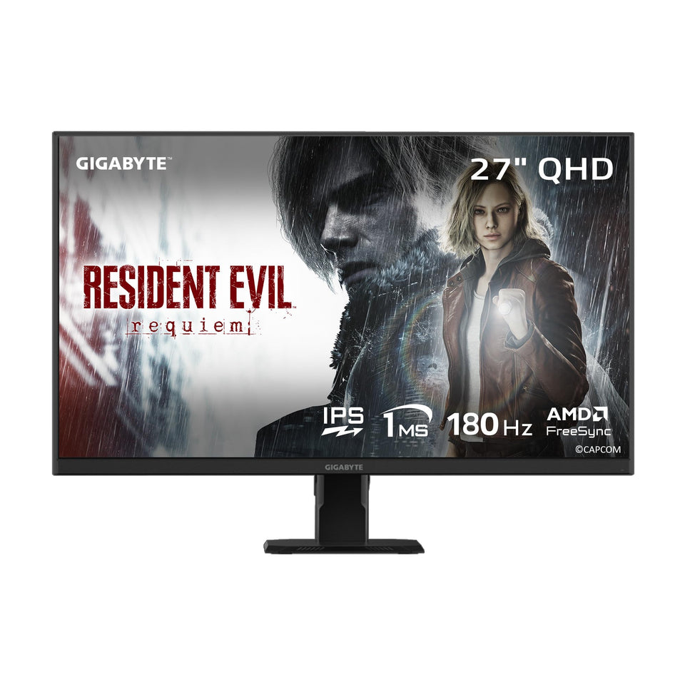 GIGABYTE GS27QA SA 27-inch IPS monitor front view for vivid colors and smooth gameplay